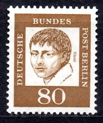 Berlin, Mi-Nr. 211 **, Bedeutende Deutsche - Heinrich von Kleist