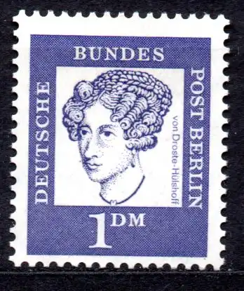 Berlin, Mi-Nr. 212 **, Bedeutende Deutsche - Annette von Droste-Hülshoff