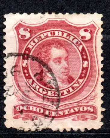 Argentinien, Mi-Nr. 32 gest., Persönlichkeiten