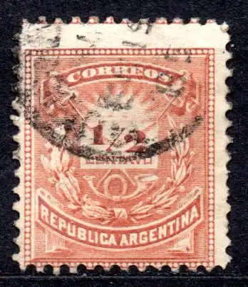 Argentinien, Mi-Nr. 47 gest., Brief und Posthorn