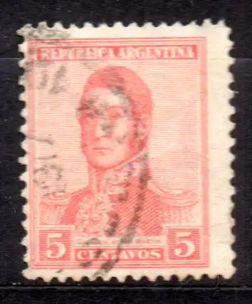 Argentinien, Mi-Nr. 207 X gest., General San Martin