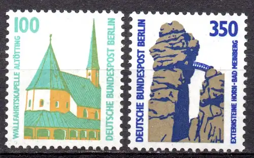 Berlin, Mi-Nr. 834 A - 835 A **, kompl., DS Sehenswürdigkeiten