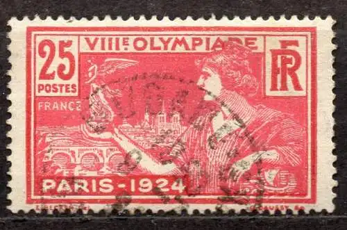 Frankreich, Mi-Nr. 170 gest., Olympische Spiele 1924 Paris