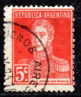 Argentinien, Mi-Nr. 273 gest., General San Martin