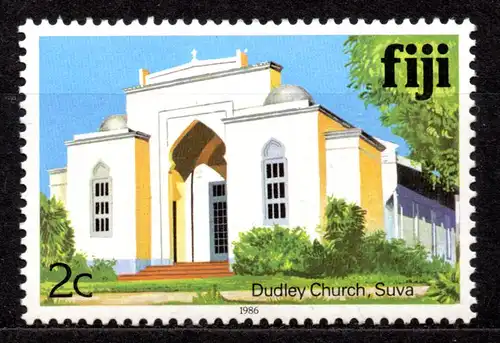 Fidschi - Inseln, Mi-Nr. 400 III X **, Jahreszahl 1986, Gebäude