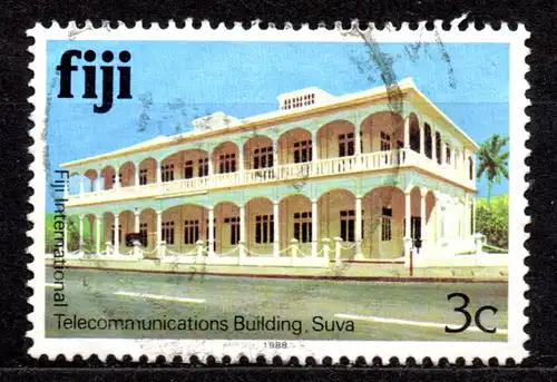 Fidschi - Inseln, Mi-Nr. 401 IV gest., Jahreszahl 1988, Gebäude