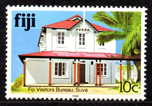 Fidschi - Inseln, Mi-Nr. 404 V **, Jahreszahl 1990, Gebäude