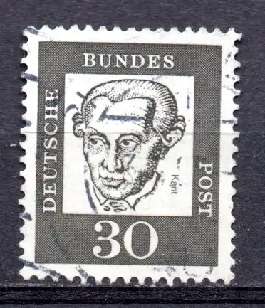 BRD, Mi-Nr. 354 y gest., Bedeutende Deutsche: Immanuel Kant