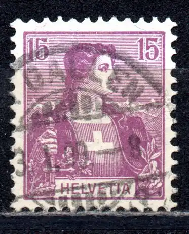 Schweiz, Mi-Nr. 100 gest., Helvetia