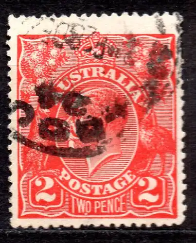 Australien, Mi-Nr. 35 X A gest., König Georg V.