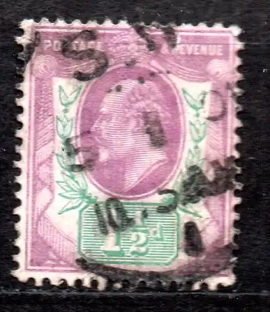 Großbritannien, Mi-Nr. 105 A gest., König Edward VII.