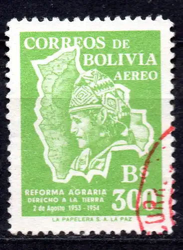 Bolivien, Mi-Nr. 541 gest., Agrarreform