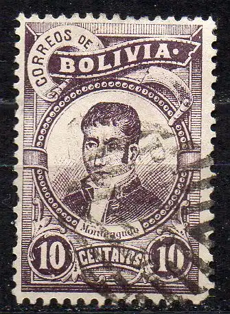 Bolivien, Mi-Nr. 48 gest., Personen der bolivianischen Geschichte