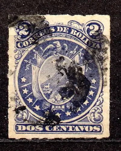 Bolivien, Mi-Nr. 23 gest., Wappen