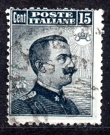 Italien, Mi-Nr. 94 gest., König Viktor Emanuel III.