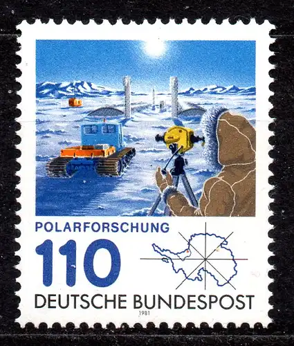 BRD, Mi-Nr. 1100 **, Polarforschung