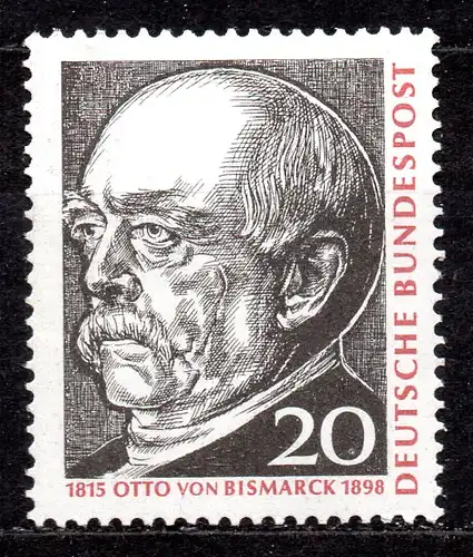 BRD, Mi-Nr. 463 **, Otto Fürst von Bismarck