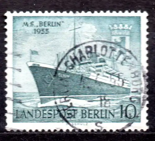 Berlin, Mi-Nr. 126 gest., Taufe des Motorschiffes "Berlin"