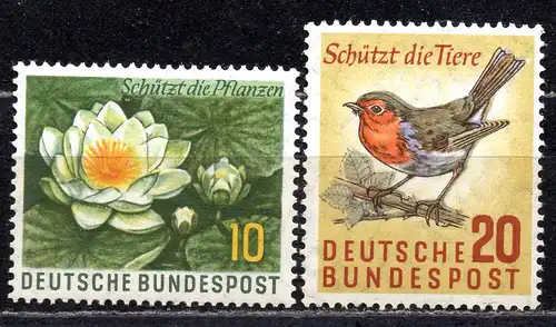 BRD, Mi-Nr. 274 - 275 **, kompl., Naturschutz