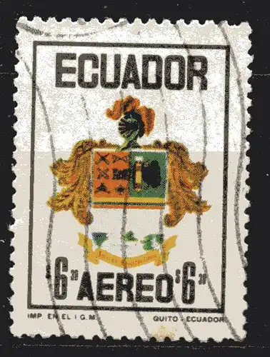 Ecuador, Mi-Nr. 1590 gest., Wappen der Streitkräfte