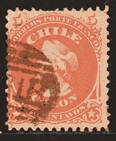 Chile, Mi-Nr. 10 gest., Christoph Kolumbus