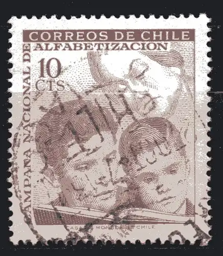 Chile, Mi-Nr. 652 gest., Kampf gegen das Analphabetentum