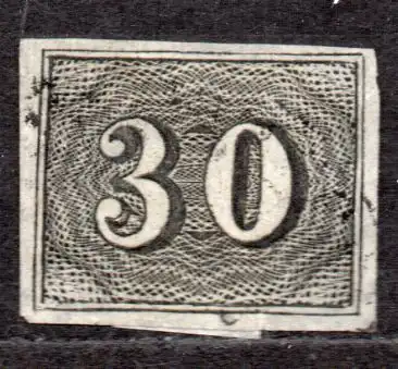 Brasilien, Mi-Nr. 13 gest., Ziffernzeichnung