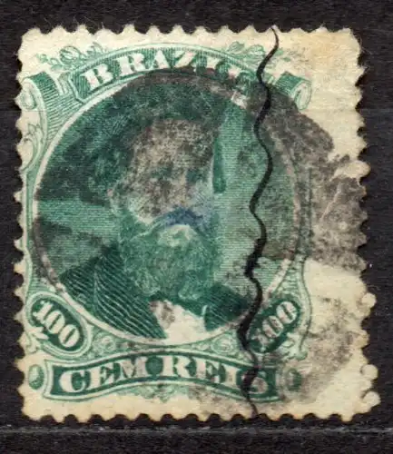 Brasilien, Mi-Nr. 27 gest., Kaiser Pedro II.