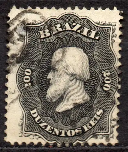 Brasilien, Mi-Nr. 28 gest., Kaiser Pedro II.