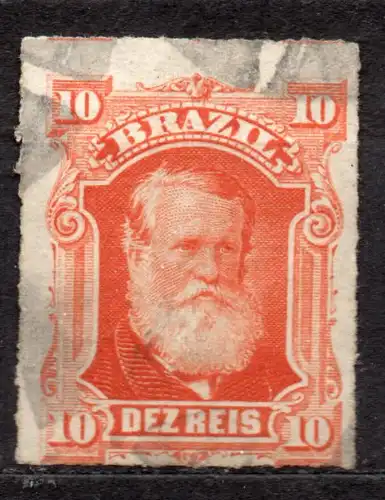 Brasilien, Mi-Nr. 38 gest., Kaiser Pedro II.