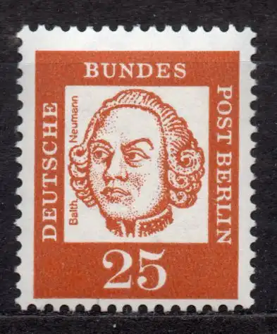 Berlin, Mi-Nr. 205 **, Bedeutende Deutsche - Balthasar Neumann