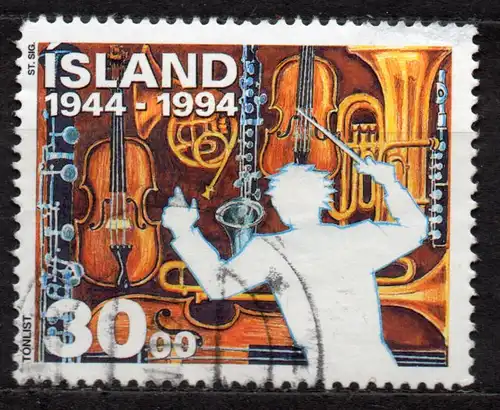 Island, Mi-Nr. 802 gest., Kunst + Kultur