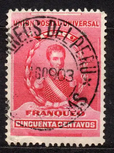 Peru, Mi-Nr. 108 gest., General Jose de la Mar