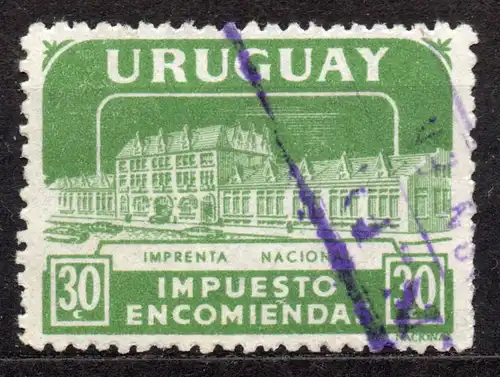 Uruguay, Paketmarke Mi-Nr. 85 gest., Nationaldruckerei