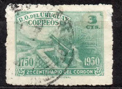 Uruguay, Mi-Nr. 752 gest., 200 Jahre Montevideo-Cordon