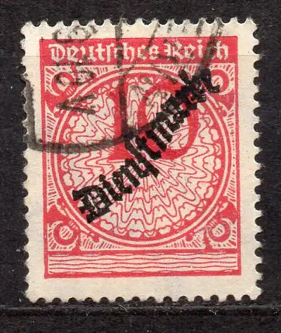 Deutsches Reich, Dienstmarke Mi-Nr. 101 gest., 