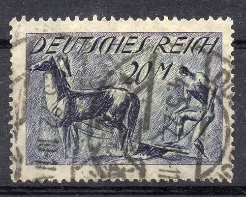 Deutsches Reich, Mi-Nr. 176 gest., WZ 1 Rauten, Pflüger