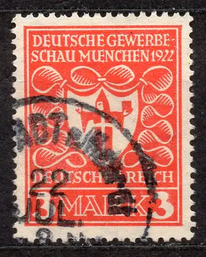 Deutsches Reich, Mi-Nr. 201 gest., Deutsche Gewerbeschau München