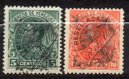 Venezuela, Mi-Nr. 61 + 62 *, Simon Bolivar