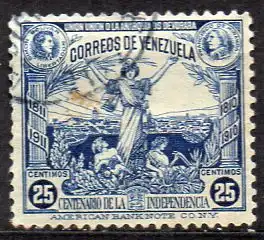 Venezuela, Mi-Nr. 86 gest., 100 Jahre Unabhängigkeit