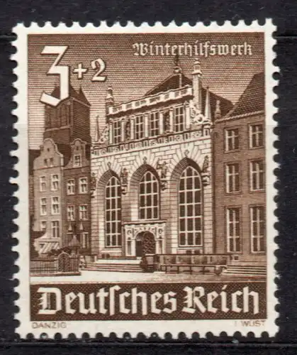 Deutsches Reich, Mi-Nr. 751 **, Winterhilfswerk: Bauwerke