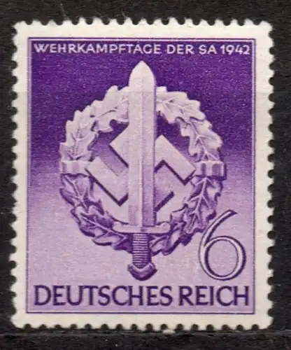 Deutsches Reich, Mi-Nr. 818 **, Wehrkampftage