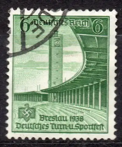 Deutsches Reich, Mi-Nr. 667 gest., Deutsches Turn- und Sportfest Breslau