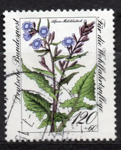 BRD, Mi-Nr. 1191 gest., Wohlfahrt 1983 - Alpenblumen