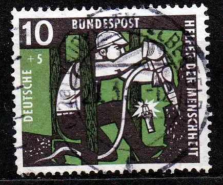 BRD, Mi-Nr. 271 gest., Wohlfahrt 1957: Kohlebergbau