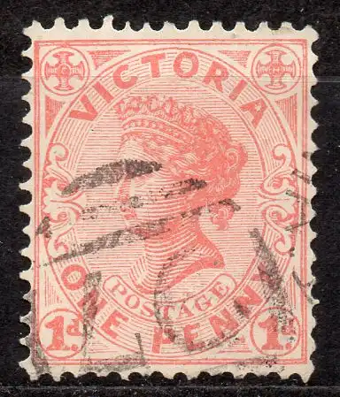 Victoria (Alt-Australien), Mi-Nr. 132 A gest., Königin Viktoria