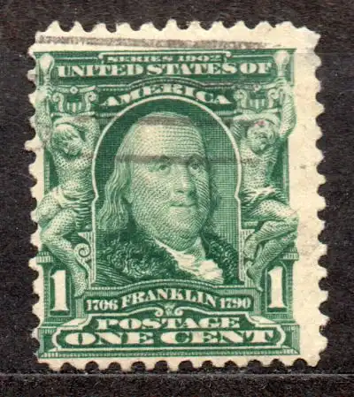 USA, Mi-Nr. 138 gest., Benjamin Franklin