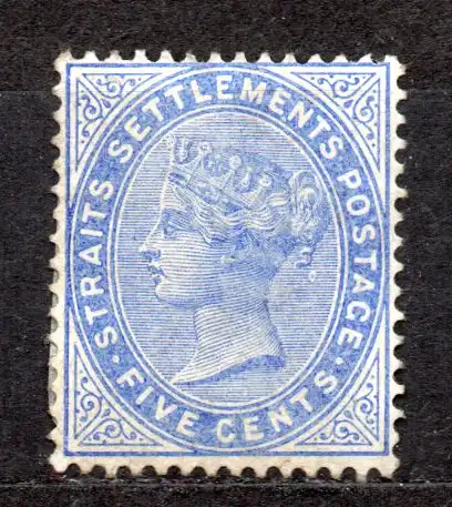 Malaiische Staaten - Straits Settlements, Mi-Nr. 37 (*), Königin Viktoria