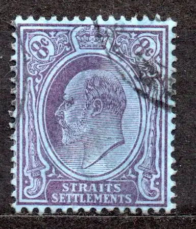 Malaiische Staaten - Straits Settlements, Mi-Nr. 100 gest., König Edward VII.