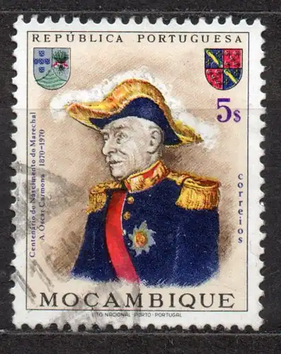 Mocambique, Mi-Nr. 552 gest., Marschall Carmona